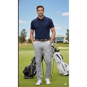 Johnnie-O Prep-Formance Pants Men’s 36x32 Gray Golf Cross Country Preppy Sporty